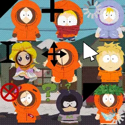 kenny mcCormick south park animated mouse cursor