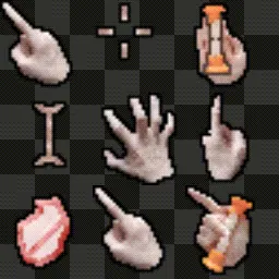 Knuckle mouse cursor