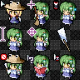 Kochiya Sanae animated mouse cursor
