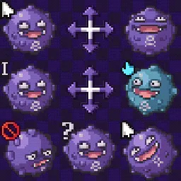 Koffing animated mouse cursor