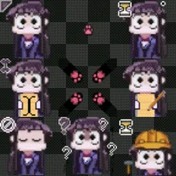 Komi-san animated mouse cursor
