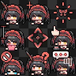 Kurumi Tokisaki animated mouse cursor