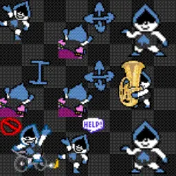 Lancer Deltarune animated mouse cursor