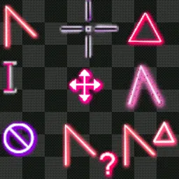 发光lasers animated mouse cursor