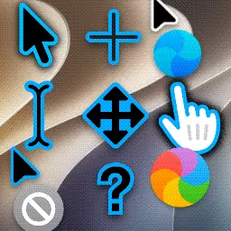 MacOS 27 Golden Gate Blue animated mouse cursor