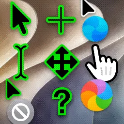 MacOS 27 Golden Gate Green Alt animated mouse cursor