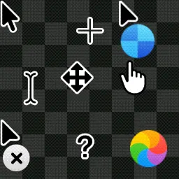 MacOS Tahoe Dark animated mouse cursor
