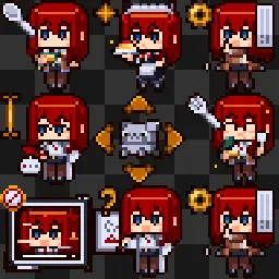 Makise Kurisu by EbiEbiBeam animated mouse cursor