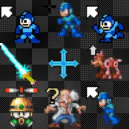 Megaman Mixed animated mouse cursor