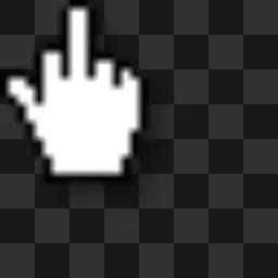 Middle Finger centered (GTA 5) mouse cursor