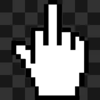 Middle Pointer mouse cursor