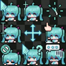 Miku animated mouse cursor