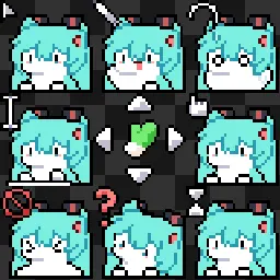 MIKU cat animated mouse cursor