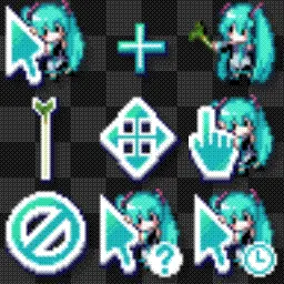 miku miku (@wobbuuu) animated mouse cursor