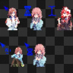 Miku Nakano animated mouse cursor