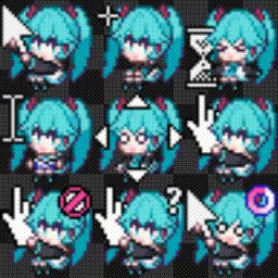 miku old (@nokia_yan) animated mouse cursor