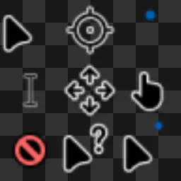 Minimalistic black cursor