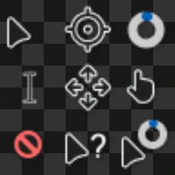 minimalistic dark cursor