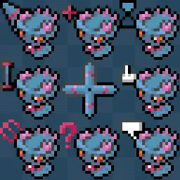 Misdreavus Pokemon animated mouse cursor