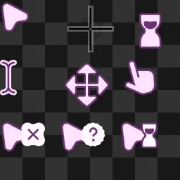 Modern Strawberry V1 - Pink animated mouse cursor
