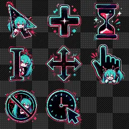 Neko Hatsune Miku mouse cursor