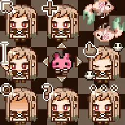 Nene Yashiro animated mouse cursor
