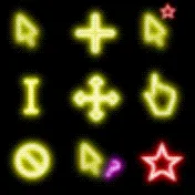 Neon Custom Color animated mouse cursor