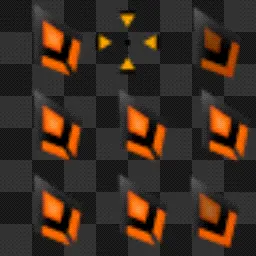Night Diamond - Amber Orange animated mouse cursor