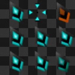 Night Diamond - Zircon Cyan animated mouse cursor