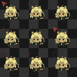 Noelle Holiday Deltarune Reactive mouse cursor
