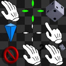 Nubby's Number Factory but reactive animated mouse cursor