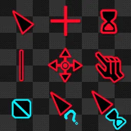 Opera GX CyberPunk red cursor
