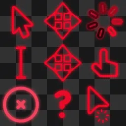 OPERA NEON animated mouse cursor