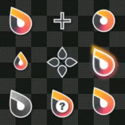 Orange Lotus animated mouse cursor