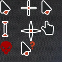Overwatch Black animated mouse cursor