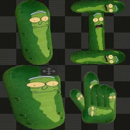 Огурчик рик Pickle rick animated mouse cursor