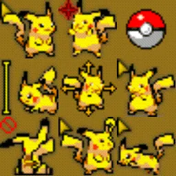 pikachu pokemon animated mouse cursor