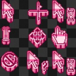 Pink Gel animated mouse cursor