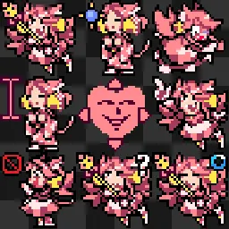 Pink + Ghost animated mouse cursor