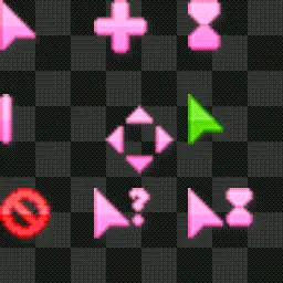Pink Set mouse cursor