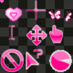 Pinkie Poo animated mouse cursor