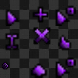 Pixel art mouse cursor