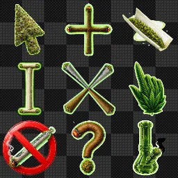Pothead animated mouse cursor