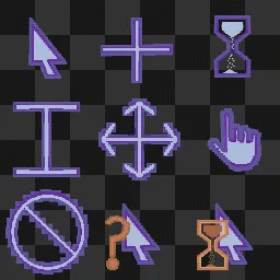 purple mouse cursor
