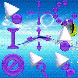 Purple Frutiger Aero animated mouse cursor
