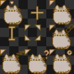 Pusheen animated mouse cursor