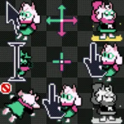 rasiel deltarune animated mouse cursor