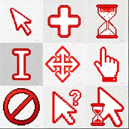red cursor