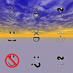 Roblox Classic Faces animated mouse cursor