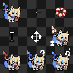 Saba Vtuber (xian_kuang) Free Fersion animated mouse cursor